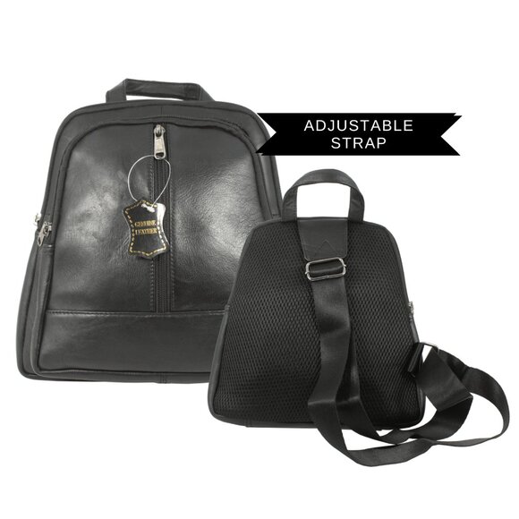 Genuine Leather Crossbody Bag, Backpack, Sling Shoulder Bag - Picture 6 of 9